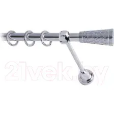 Карниз для штор Lm Decor Византия 066 1р гладкий (хром, 3.6м)
