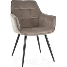 Стул Signal Lilia Velvet (Bluvel 40 темно-бежевый/черный)