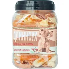 Лакомство для собак Green Qzin сушеные уши кролика, 750 г