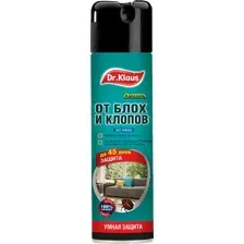 Спрей от насекомых Dr. Klaus От клопов блох и других насекомых / DK06400072 (250мл)