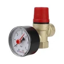 Предохранительный клапан 1/2" 6 бар с манометром VARMEGA VM16617
