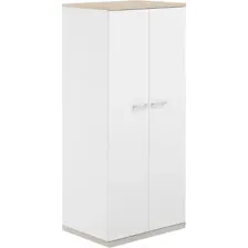 Шкаф Norden 80x60x183.3 / AG.222.WH.AR.WH (белый/акация равелло/белый)