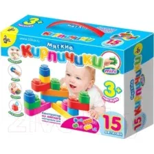 Развивающая игрушка Десятое королевство Мягкие кирпичики мини / 02672