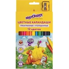 Набор цветных карандашей Юнландия Сказочный мир 181370 (12цв)