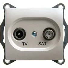 Розетка телевизионная Systeme Electric Glossa GSL000697 (перламутр)