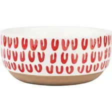 Миска-боул AksHome Love Print, красный, 17х7.4 см