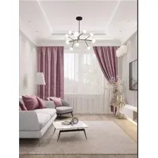 Комплект штор Mio Tesoro Мрамор 150x270 (2 шт, пыльная роза)