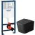 Унитаз подвесной Grossman GR-4404BMSQ + GROHE Rapid SL 38772001 (с кнопкой)