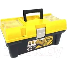 Ящик для инструментов Patrol Stuff Semi Profi Carbo Alu 16 / SKR16SPSCARZOLPG011 (желтый)