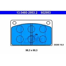 Тормозные колодки дисковые передняя ось ATE 13.0460-2953.2