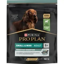 Корм для собак Pro Plan Adult Small&Mini Sensetive Digestion, ягненок/рис, 700 г