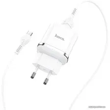 Сетевое зарядное Hoco N3 microUSB (белый)