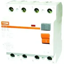 Устройство защитного отключения TDM Electric ВД1-63 4Р 16А 30мА SQ0203-0028