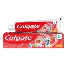 Colgate паста зубная детская Доктор Заяц с клубникой 50мл