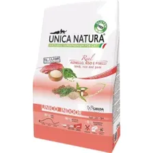 Корм для кошек Unica Natura Indoor, 2817, ягненок, рис и горох, 1.5 кг