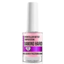 Укрепитель для ногтей  LUXVISAGE DIAMOND HARD с микроблеском против сколов и расслаивания, 9 г