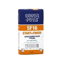 Шпатлевка SUPER-PUTZ SF16 Start+Finish шпатлевочная гладь (15кг)