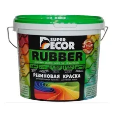 Краска резиновая SUPER DECOR №10 Морская волна 12 кг (82175)