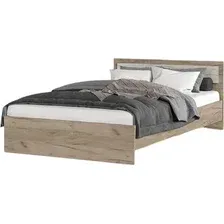 Кровать Тащи в дом Гармония КР605 140х200 (крафт серый/крафт белый)