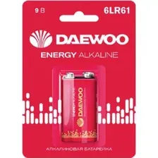 Батарейка 6LR61 DAEWOO Energy 9 V алкалиновая 