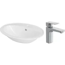 Умывальник Cersanit Calla 54 S-UM-Cl/1-w + 63055