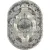 Ковер для жилой комнаты Bossan Rome D074A-GRI-BEJ-OVAL (2x2.9)