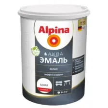 Эмаль Alpina Аква глянцевая (900мл, белый)