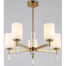 Люстра Ambrella LH56261/5 BS/FR (латунь/белый матовый)