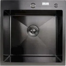 Кухонная мойка Marrbaxx B5050-R Decor (50х50 / графит)