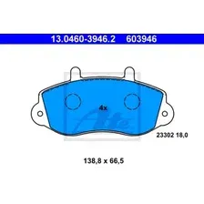 Тормозные колодки дисковые передняя ось ATE 13.0460-3946.2