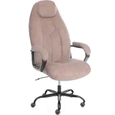 Офисное кресло TetChair Boss metalBL (ткань, светло-коричневый, KUB 03)