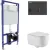 Унитаз подвесной Berges Wasserhaus Tornas Rimless + Visam Slim 525 EX-043411 (с кнопкой, с сиденьем)