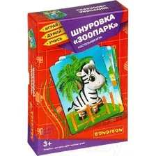 Настольная игра Bondibon Шнуровка Зоопарк / ВВ4248