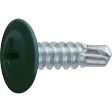 Саморез Starfix Со сверлом 4.2х19 прессшайба / SM-18343-12000 (12000шт, оцинкованный, RAL 6005 зеленый мох)