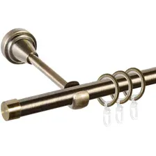 Карниз АС Форос Grace, D16Г, Антик, Заглушка плоская, 2.4 м