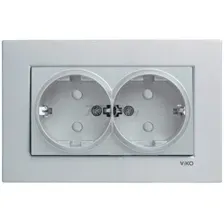 Розетка Viko Novella 93000056 (серебристый)
