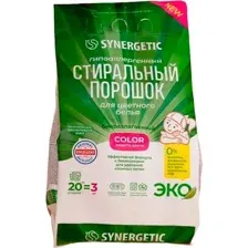 Стиральный порошок Synergetic Color Гипоаллергенный 3 кг