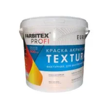 Краска акриловая декоративная фактурная Textura, 7 кг FARBITEX PROFI