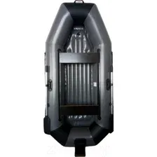 Надувная лодка Vivax К270Т НДНД (без киля, серый/черный)
