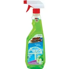 Средство для мытья стекол Mister Window зеленое яблоко Romax, 750 мл