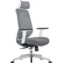Офисное кресло Norden Имидж Gray 2 YS-0817H(FY+FY)W (белый пластик/серая ткань)