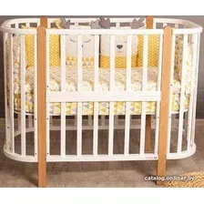 Кроватка-трансформер Incanto Nuvola Lux 5 в 1 KR-0106/0 (белый/бук)