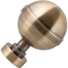 Наконечник для карниза АС Март D25, Шар большой, антик