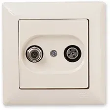 Розетка телевизионная Gunsan Визаж 01 28 12 00 159 156