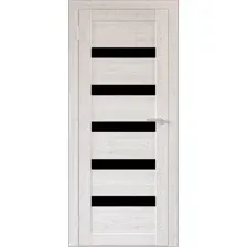 Межкомнатная дверь Юни Бона 03 (ч) 70x200 (лиственица сибиу/черное белое)