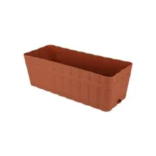 Ящик для цветов "Изюминка" 12л прямоугольный (коричневый) М3355
