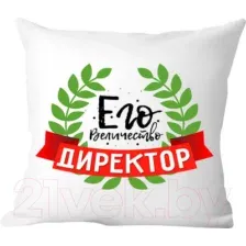 Декоративная подушка Print Style Его величество директор 40x40plat71