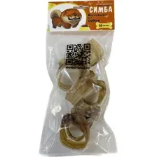 Лакомство для собак Симба Трахея говяжья, кольца средние 50 г