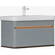 EQUIL Тумба под умывальник Elegante 80.1Y 9595 (мэйджик/дуб голиано, подвесная)