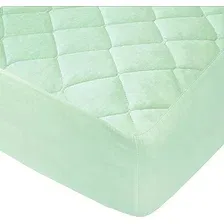 Защитный наматрасник Vegas Cotton S1 60x175 (фисташковый)